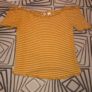 Off the shoulder crop top